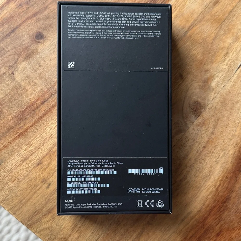 Apple iPhone 12 Pro - Gold - 128GB - Unlocked - Like New - Original Box